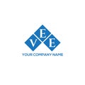VEE letter logo design on BLACK background. VEE creative initials letter logo concept. VEE letter design Royalty Free Stock Photo