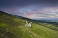 The Vee Pass, a v-shaped turn on the road leading to a gap in the Knockmealdown mountains in Clogheen county Tipperary