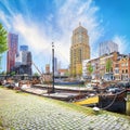 Veerhaven harbour of Rotterdam Royalty Free Stock Photo