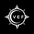 VEF abstract technology logo design on Black background. VEF creative initials letter logo concept Royalty Free Stock Photo