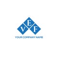 VEF letter logo design on BLACK background. VEF creative initials letter logo concept. VEF letter design.VEF letter logo design on Royalty Free Stock Photo