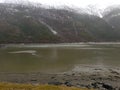 Vefsn river in early spring, MosjÃÂ¸en, Northern Norway Royalty Free Stock Photo