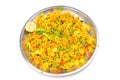 Veg gujarati poha dish Royalty Free Stock Photo