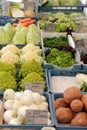 Veg stall with fresh veg Royalty Free Stock Photo