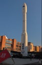 Vega rocket from ESA in exposition at Museum of science in Milan, Italy