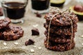 Vegan avocado cashew butter oats chocolate cookies