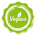 Vegan Badge Button. Premium Quality Vector illustration Royalty Free Stock Photo