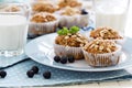 Vegan banana carrot muffins