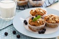 Vegan banana carrot muffins