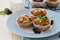 Vegan banana carrot muffins