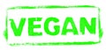 Green stencil frame: Vegan banner