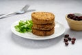 Vegan bean burgers, patties or cakes, healthy alternative food