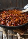 Vegan bean dish alla chili sin carne Royalty Free Stock Photo