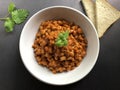 Vegan bean goulash with paprika and marjoram. Royalty Free Stock Photo