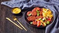 Vegan beetroot, black bean patties on a plate