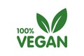 Vegan Bio, Ecology, Organic logo and icon, label, tag. Green leaf icon on white background