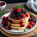 Vegan Blini with Berry Compote