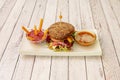 Vegan burger is a variant of the traditional burger that avoids minced meat