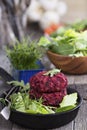 Vegan burgers with beetroot and red beans