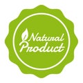 Vegan Button Natural Product Badge.