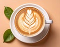 vegan capuccino, AI generated Royalty Free Stock Photo