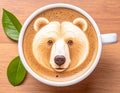 vegan capuccino, AI generated Royalty Free Stock Photo