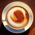 vegan capuccino, AI generated Royalty Free Stock Photo
