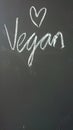 Vegan Chalk Board. Health Vegitarian