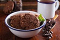 Vegan chocolate pecan cookies Royalty Free Stock Photo