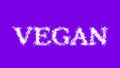 Vegan cloud text effect violet isolated background