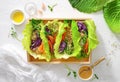 Vegan detox spring rolls with quinoa, sprouts and Thai peanut sa