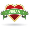 Vegan food label sticker