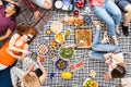 Vegan food and picnic concept Royalty Free Stock Photo