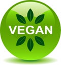 Vegan food seal button logo Royalty Free Stock Photo