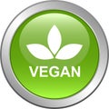 Vegan food seal stamp logo