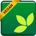 Vegan food seal stamp logo Royalty Free Stock Photo