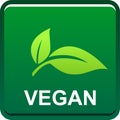 Vegan food seal stamp logo Royalty Free Stock Photo