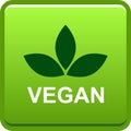 Vegan food seal stamp logo Royalty Free Stock Photo