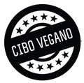 Vegan food stamp in italian