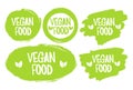 Vegan food. stamp. sticker Vector illustration Royalty Free Stock Photo