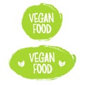 Vegan food. stamp. sticker Royalty Free Stock Photo