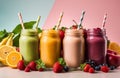 vegan fruit smoothie Delicious and healthy Royalty Free Stock Photo