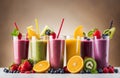 vegan fruit smoothie Delicious and healthy Royalty Free Stock Photo