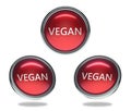 Vegan glass button