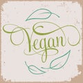 VEGAN hand lettering