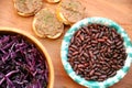 Vegan , healthy food: red beans pate for a healthy lunch