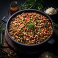 Vegan Hoppin John, savory black-eyed pea stew