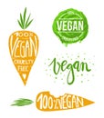 Vegan labels set