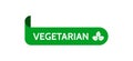 Vegan labels. Vegetarian 100 percent tags. Vector veggie tags for healthy product market or opganic shop.