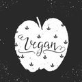 Vegan lettering illustrations